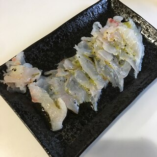 鯛のカルパッチョ